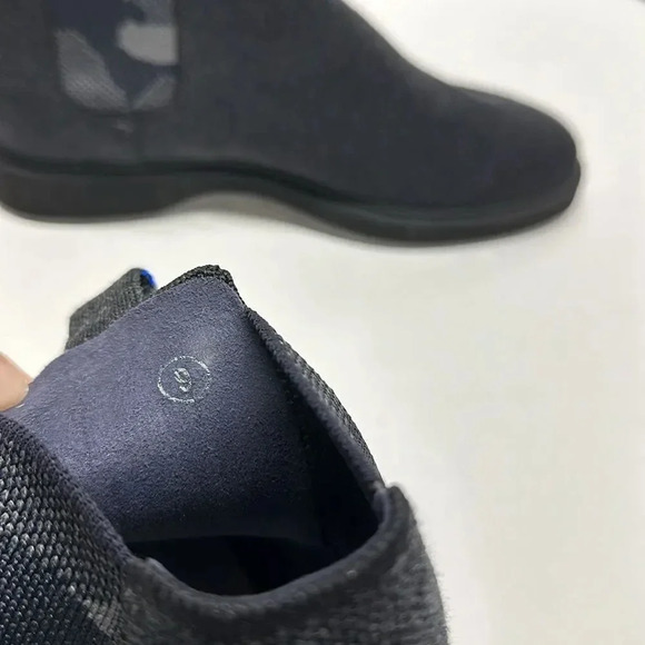 Rothys Chelsea Boot The Merino Granite Black Gray Camouflage Camo Mens Size 9 - Picture 9 of 11